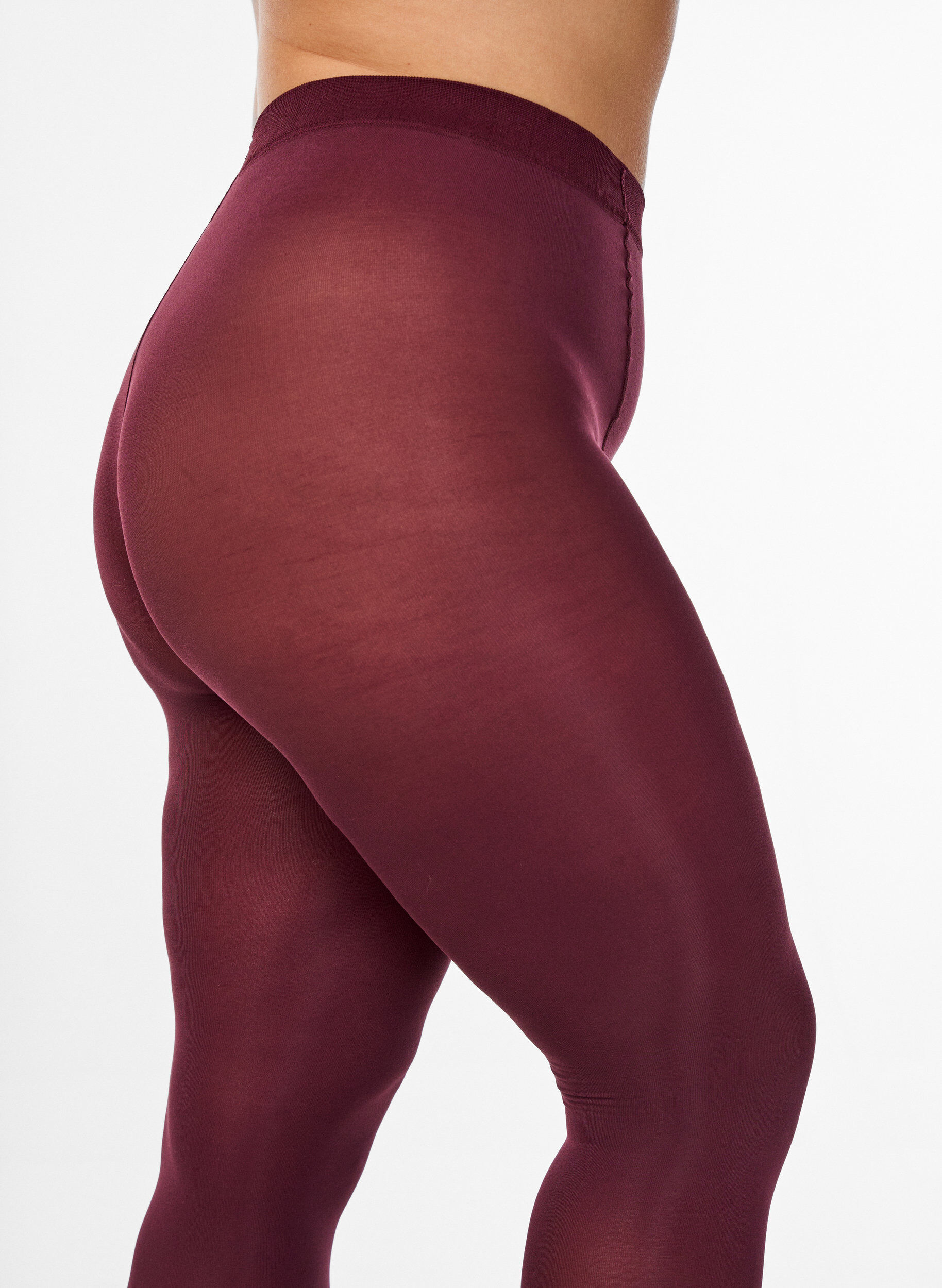 Zizzifashion 100 denier tights, Red, Packshot image number 2