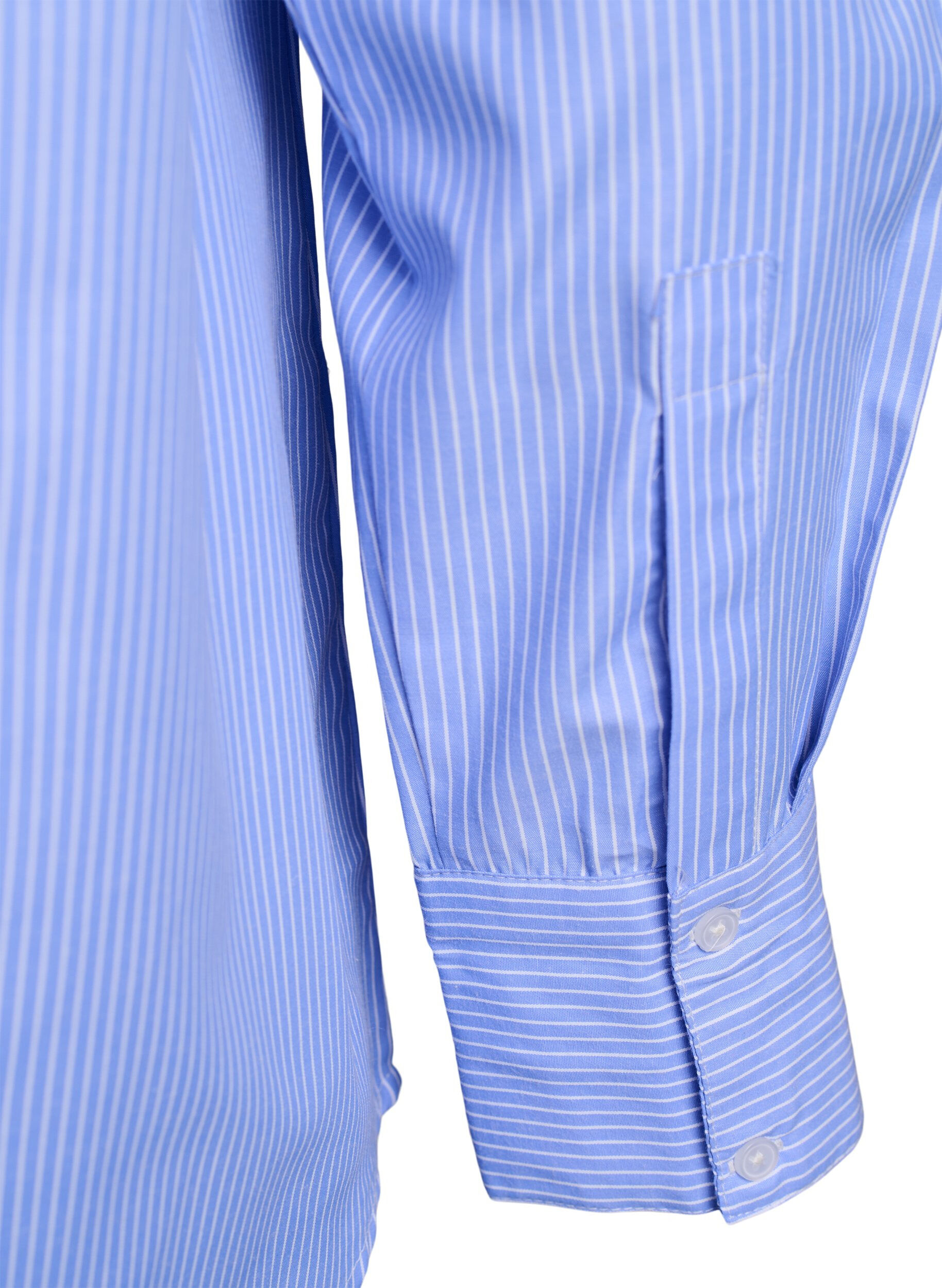Zizzifashion Shirt with stripes and studs, Blue, Packshot image number 3