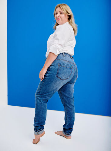 Amy jeans with a high waist and super slim fit, Light Blue, Image image number 0