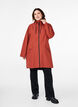 Rain jacket with pockets and hood, Red, Model image number 1