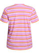 Cotton T-shirt with stripes, Pink, Packshot image number 1