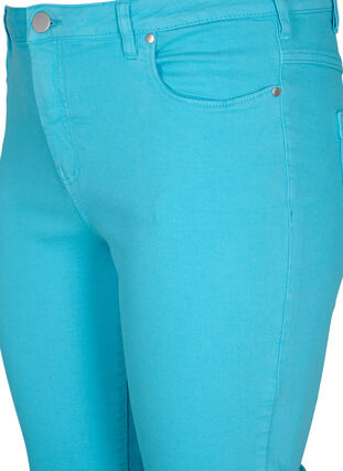 Close-fitting Emily capri trousers, River Blue, Packshot image number 2