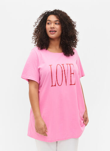 Oversize t-shirt with print, Rosebloom W. Love, Model image number 0