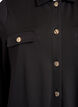 Shirt dress with decorative buttons, Black, Packshot image number 2