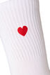 Cotton socks with patterns, White, Packshot image number 2