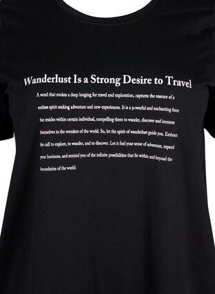FLASH - T-shirt with motif, Black Wanderlust, Packshot image number 2