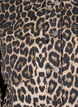 Denim jacket with leopard print and chest pockets, Brown, Packshot image number 2