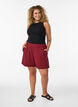 Loose shorts with pockets, Dark Bordeaux, Model image number 1