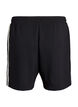 High-waisted shorts with stripe details, Black, Packshot image number 1