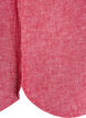 Shirt in linen and viscose with 3/4 sleeves, Red, Packshot image number 3