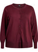 Fine-knit cardigan with round neck, Red, Packshot image number 0