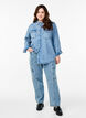 Denim shirt with chest pockets, Light Blue, Model image number 1