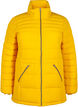 Short puffer jacket with pockets, Yellow, Packshot image number 0