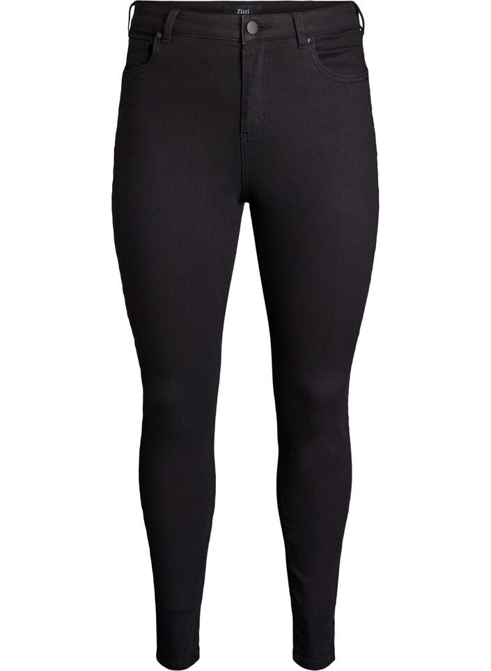 Amy high-waisted super slim fit jeans, Black, Packshot image number 0