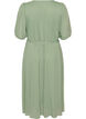 V-neck midi dress with tie fastening, Green, Packshot image number 1