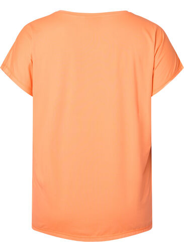 Short sleeved workout t-shirt, Neon Orange, Packshot image number 1