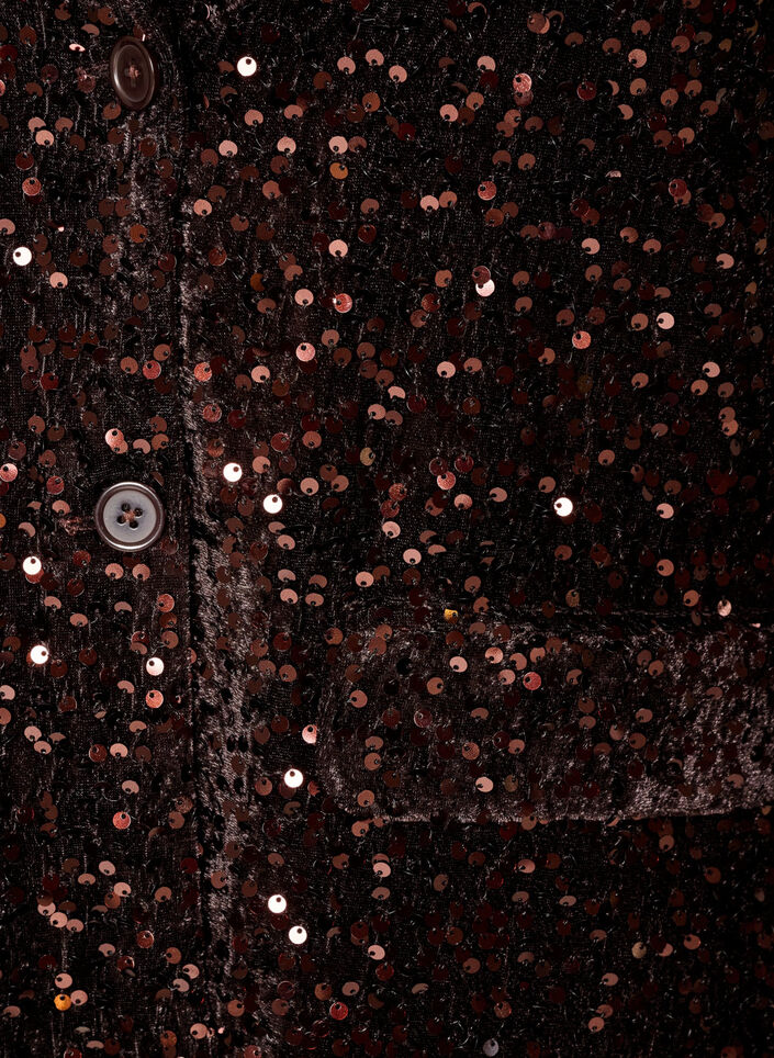 Sequin blazer, Brown, Packshot image number 2