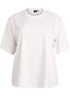 Oversized T-shirt with half sleeves, White, Packshot image number 0