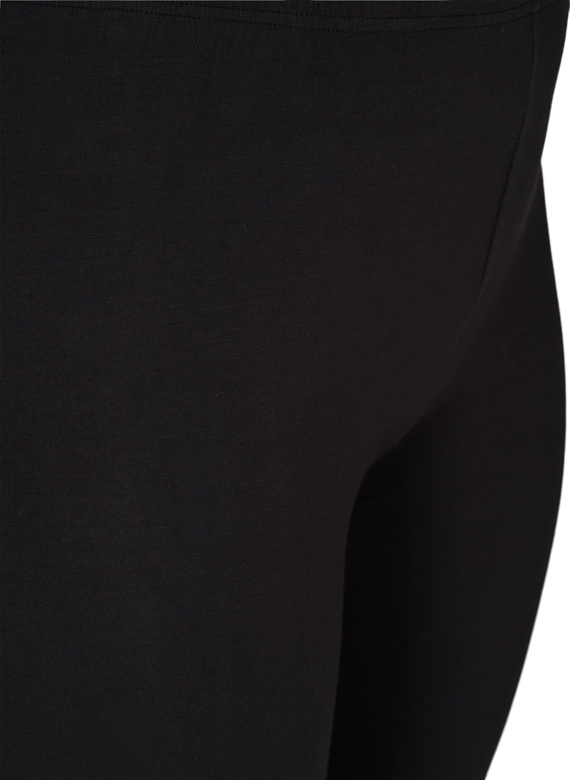 Zizzifashion Viscose leggings with press studs, Black, Packshot image number 2