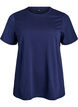 Basic cotton T-shirt with round neck, Blue, Packshot image number 0