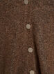 Cardigan with decorative buttons and V-neck, Brown, Packshot image number 2