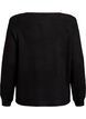 Soft knit with a round neck, Black, Packshot image number 1