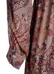 Midi dress with paisley print and elastic waist, Purple, Packshot image number 3