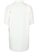 Cotton shirt dress with broderie anglaise, Off White, Packshot image number 1