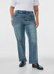 Kiana straight fit jeans with a lightly distressed look, Blue, Model image number 2