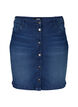 FLASH - Denim skirt with button closure, Blue, Packshot image number 0