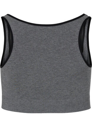Soft bra with mesh, Grey Melange, Packshot image number 1