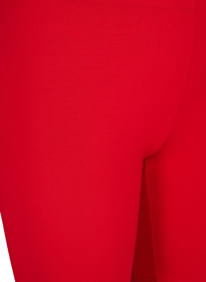 Plain-coloured basic bike shorts, Red, Packshot image number 2