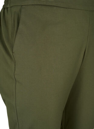 Cropped trousers with pockets, Forest Night, Packshot image number 2