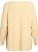 Knitted jumper with a diagonal pattern and raglan sleeves, Yellow, Packshot image number 1