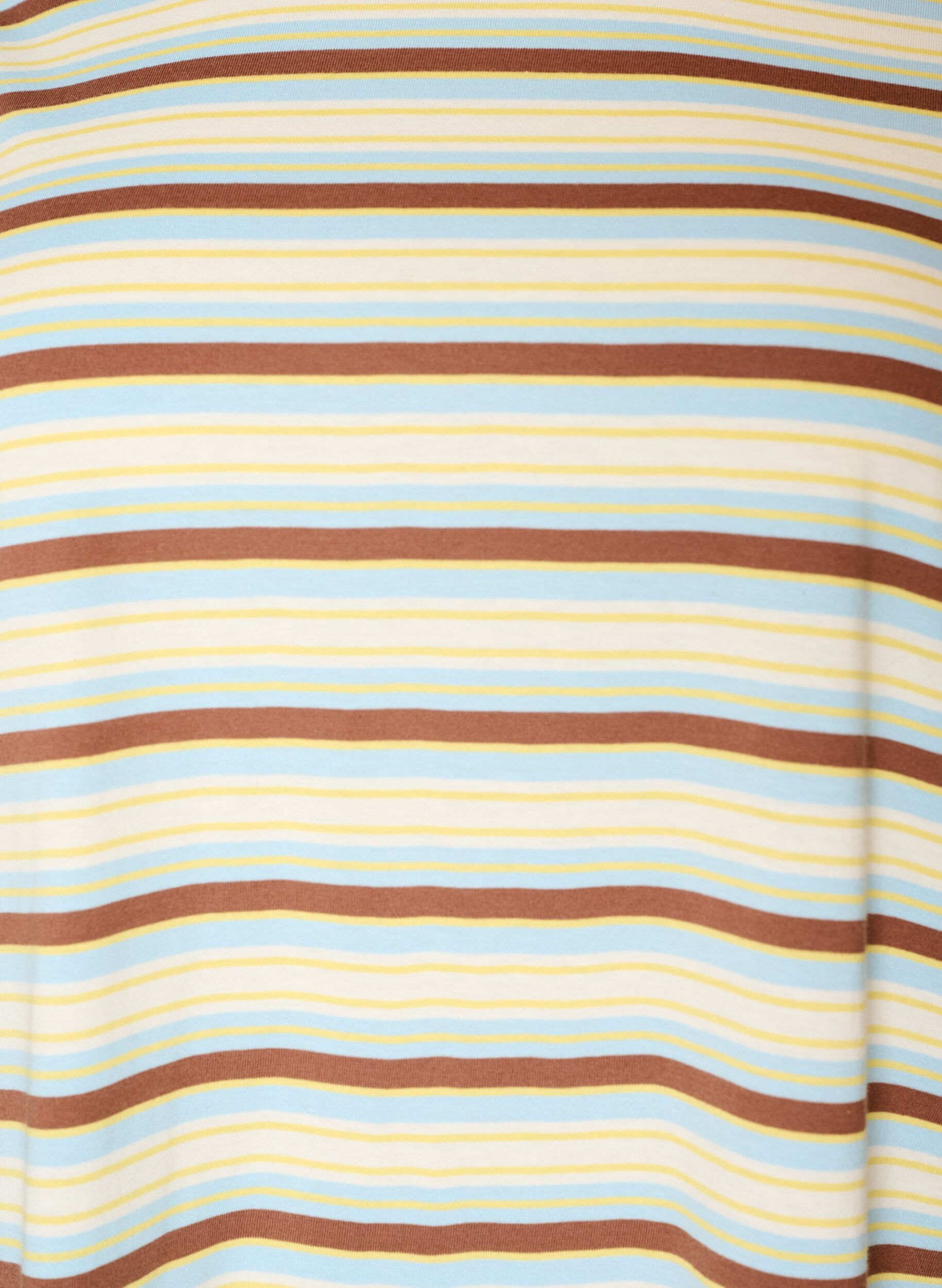ZizzifashionStriped organic cotton T-shirt, Brown, Packshot image number 2