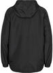 Short jacket with hood and adjustable bottom hem, Black, Packshot image number 1