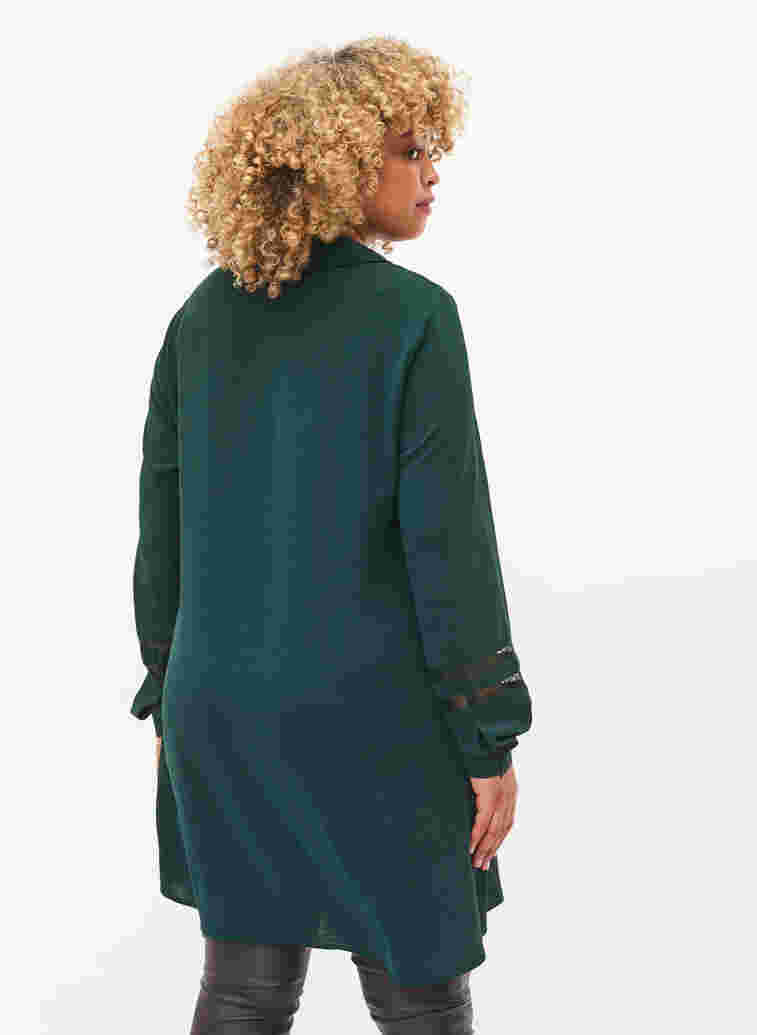Long shirt with lace details, Scarab, Model image number 1