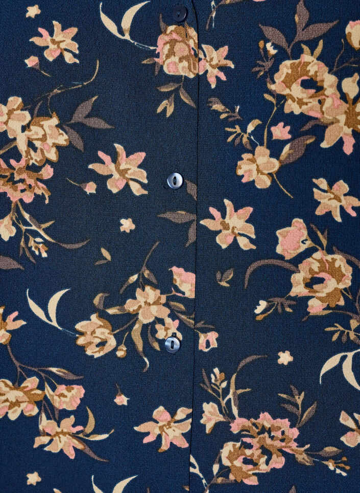Shirt blouse with 1/2 sleeves, Blue, Packshot image number 2