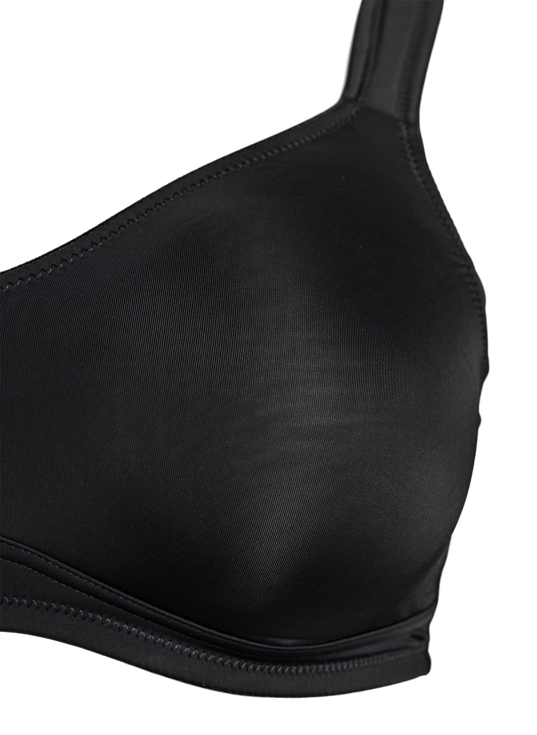 Zizzifashion Comfort bra with padded straps, Black, Packshot image number 2