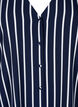 Shirt blouse with v-neck and print, Maritime Blue Stripe, Packshot image number 2