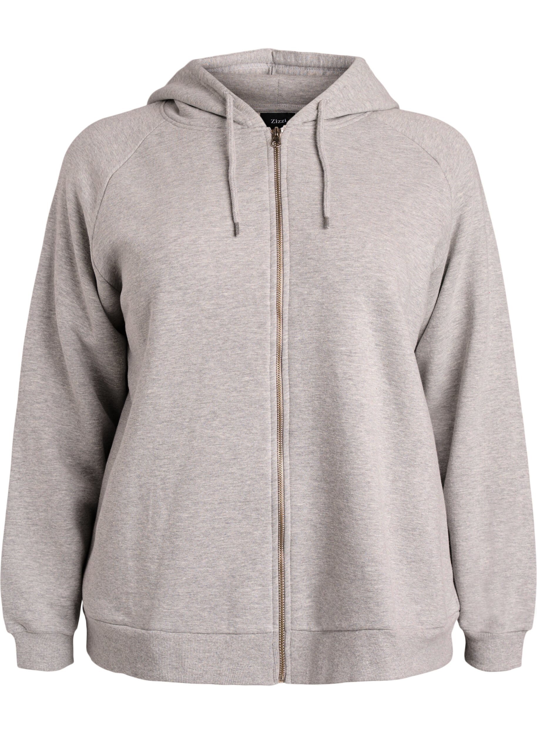 Zizzifashion Hoodie with zip, Grey, Packshot image number 0