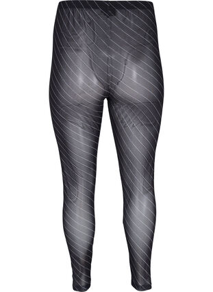 Mesh leggings with print, Black AOP, Packshot image number 1