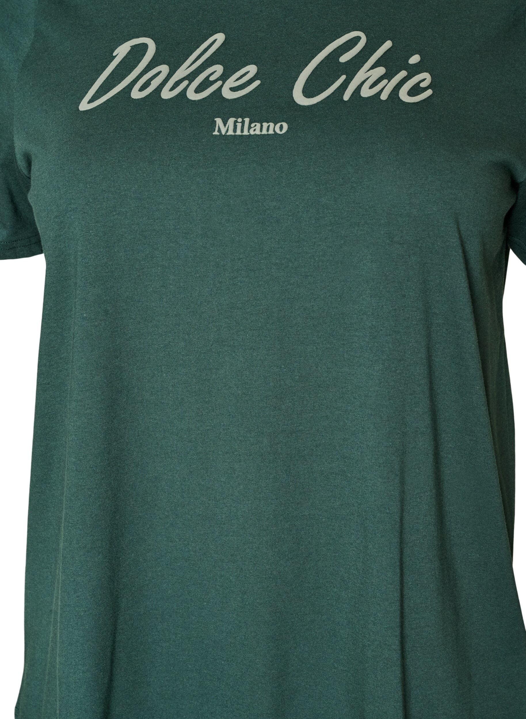 ZizzifashionT-shirt in organic cotton with print, Green, Packshot image number 2