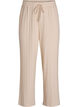 Ribbed jersey lounge trousers with a high waist, Beige, Packshot image number 0