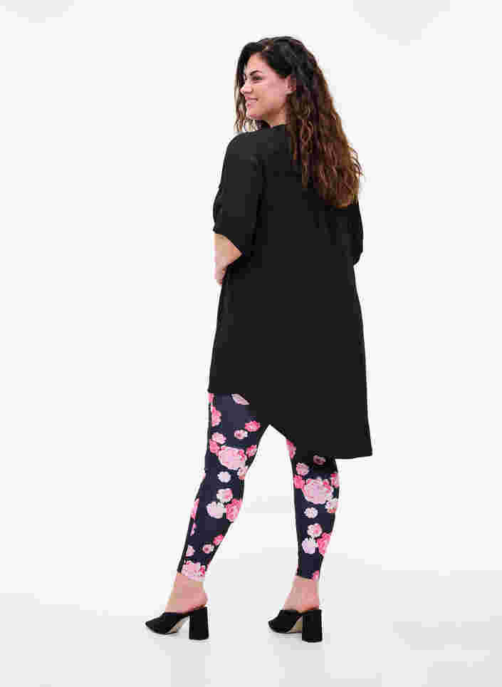 Printed leggings, Flower AOP, Model image number 1