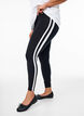 Viscose leggings with side stripes, Black W. Stripe, Model image number 0
