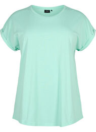 Short sleeved cotton blend t-shirt, Cabbage, Packshot