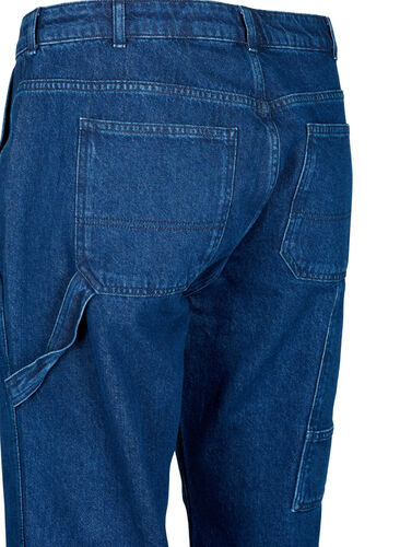 Straight Fit Cargo Jeans, Dark blue, Packshot image number 3