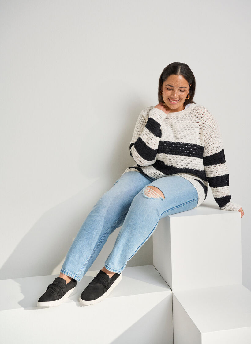 Wide fit - Slip-on with knot detail, Black, Image image number 0