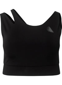 Sports bra with cut out part